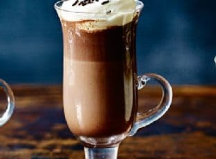 Midnight mint hot chocolate