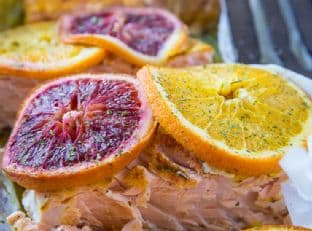 Citrus Ginger Turmeric Parchment Paper Salmon