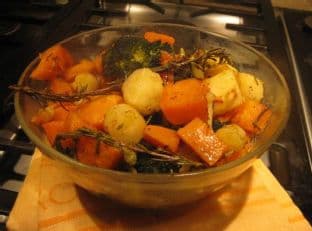 Honey-Rosemary Roasted Winter Vegetables