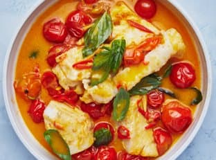 Poached Cod in Tomato Curry