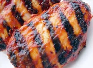 Grilled Chicken Basted With Red Horseradish Sauce
