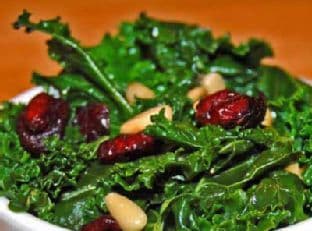 Kale With Cranberries