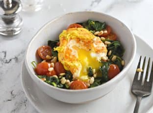 Turmeric Poached Eggs