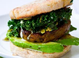 Shamrock Breakfast Sandwich. Kale. Pepitas. Jalapeno Sauce