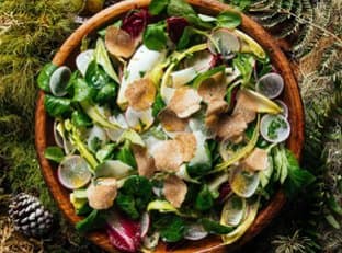 Shaved Asparagus Salad with Truffle Vinaigrette