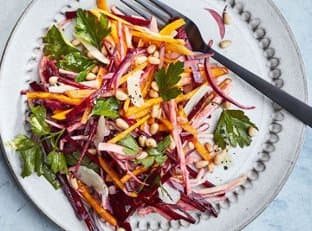 Raw-Beet and Celery-Root Salad