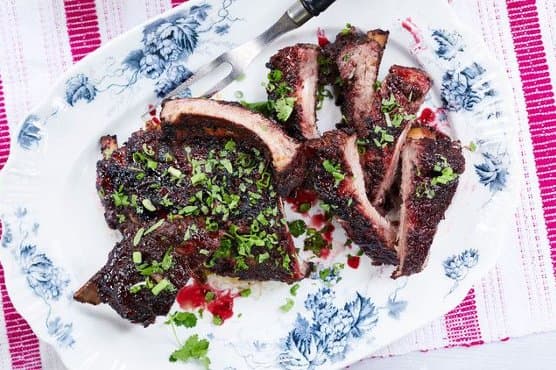Sour-Cherry-and-Five-Spice-Lacquered Ribs