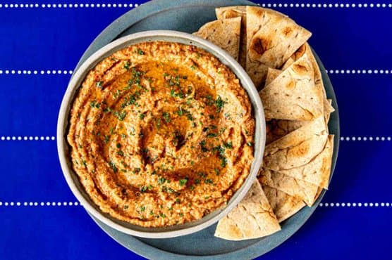 Burnt Eggplant and Bell Pepper Dip