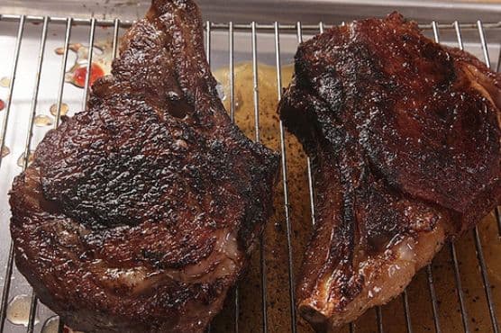 Dry-Aged, Sous Vide, Torched-and-Seared Bone-In Ribeyes (a.k.a. The Ultimate Steak)