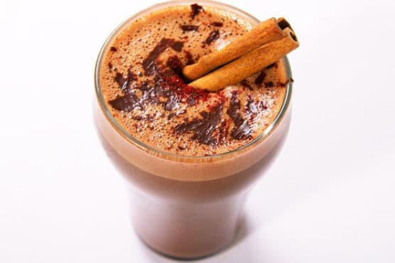 Spicy Hot Chocolate With Chili, Cinnamon, and Mezcal