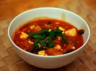 The Momofuku Cookbook's Kimchi Stew with Rice Cakes