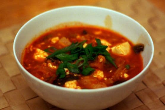 The Momofuku Cookbook's Kimchi Stew with Rice Cakes