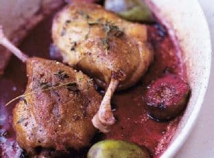 Nigel Slater's Duck with Figs and Barolo