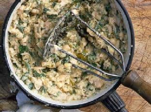 White bean, parsley & garlic mash