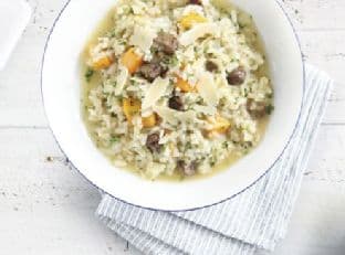 Chestnut & butternut risotto