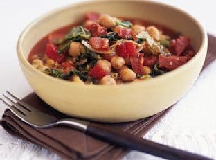 Speedy chorizo with chickpeas