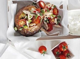Spicy tuna & cottage cheese jacket