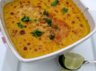 Cazuela de Pescado al Coco Gratinada (Fish and Coconut Casserole al Gratin)
