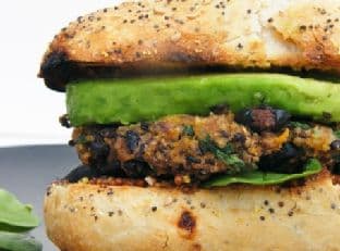 Cajun Spiced Black Bean and Sweet Potato Burgers