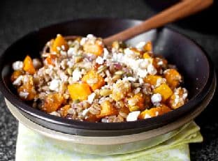 Butternut Salad With Farro, Pepitas And Ricotta Salata