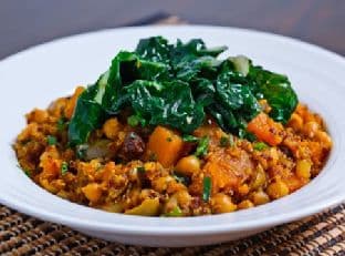 Moroccan Butternut Squash, Chickpea and Quinoa Tagine