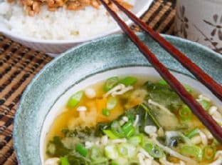 Kale, Butternut Squash and Mushroom Miso Soup