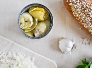 Cheesy Artichoke French Breads