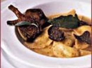 Hefter's Artichoke and Goat Cheese Agnolotti with Truffles