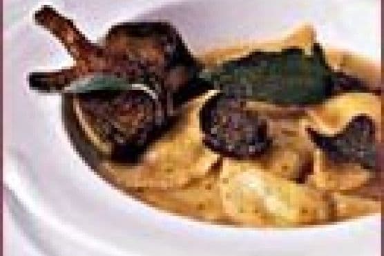 Hefter's Artichoke and Goat Cheese Agnolotti with Truffles