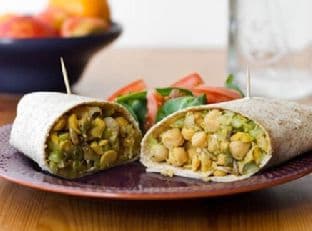 Lunch This Week: Chickpea Salad Wrap