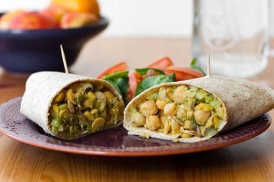 Lunch This Week: Chickpea Salad Wrap