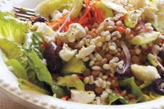 Barley And Lentil Salad With Goat Cheese