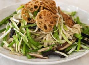 Wok-fried Long Life Noodles With New Year Vegetables