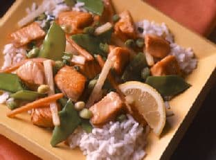 Salmon & Vegetable Stir-fry