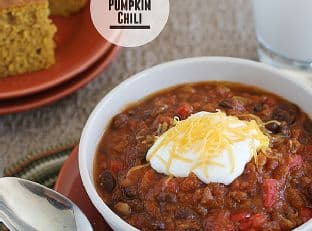 Pumpkin Chili {Slow Cooker}