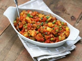 Aloo Matar: Indian Pea and Potato Curry