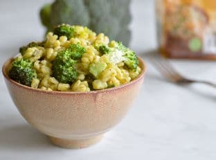 Broccoli and Lemongrass Barley Risotto