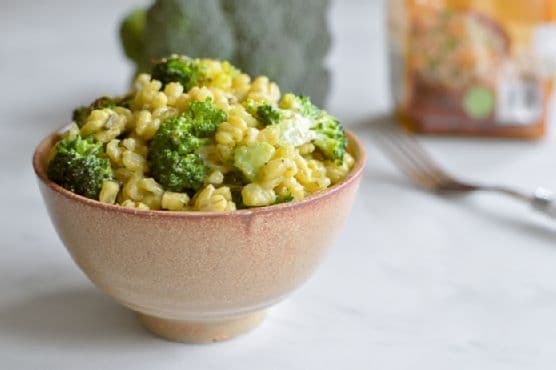 Broccoli and Lemongrass Barley Risotto