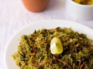 palak biryani , how to make palak biryani