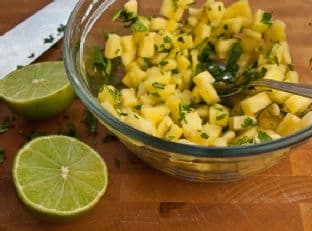Southwestern Maple Glazed Salmon with Pineapple Salsa