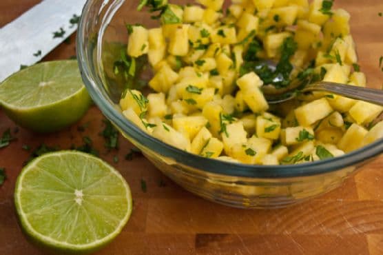 Southwestern Maple Glazed Salmon with Pineapple Salsa
