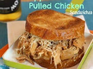 Slow-Cooker Apple Cider Pulled Chicken Sandwiches for
