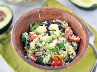 Quinoa Salad with Avocado and Tomatoes