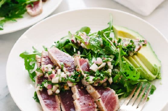 Seared Ahi Tuna with Chimichurri Sauce