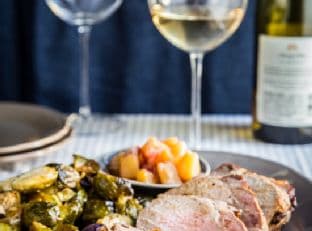brined pork loin roast with pineapple chutney