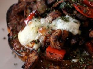 Chicken and Vegetable Stuffed Acorn Squash