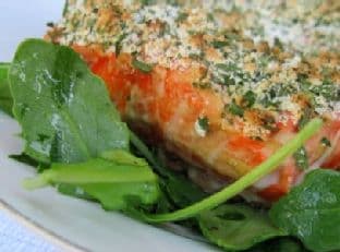 Simple Herb Crusted Salmon
