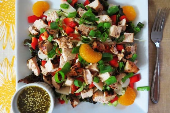 Chinese Chicken Salad with Sesame Dressing