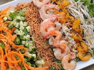 Asian Shrimp Salad with Gochujang Dressing