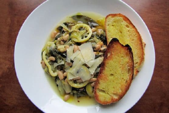 Braised Escarole and Beans (guest post)